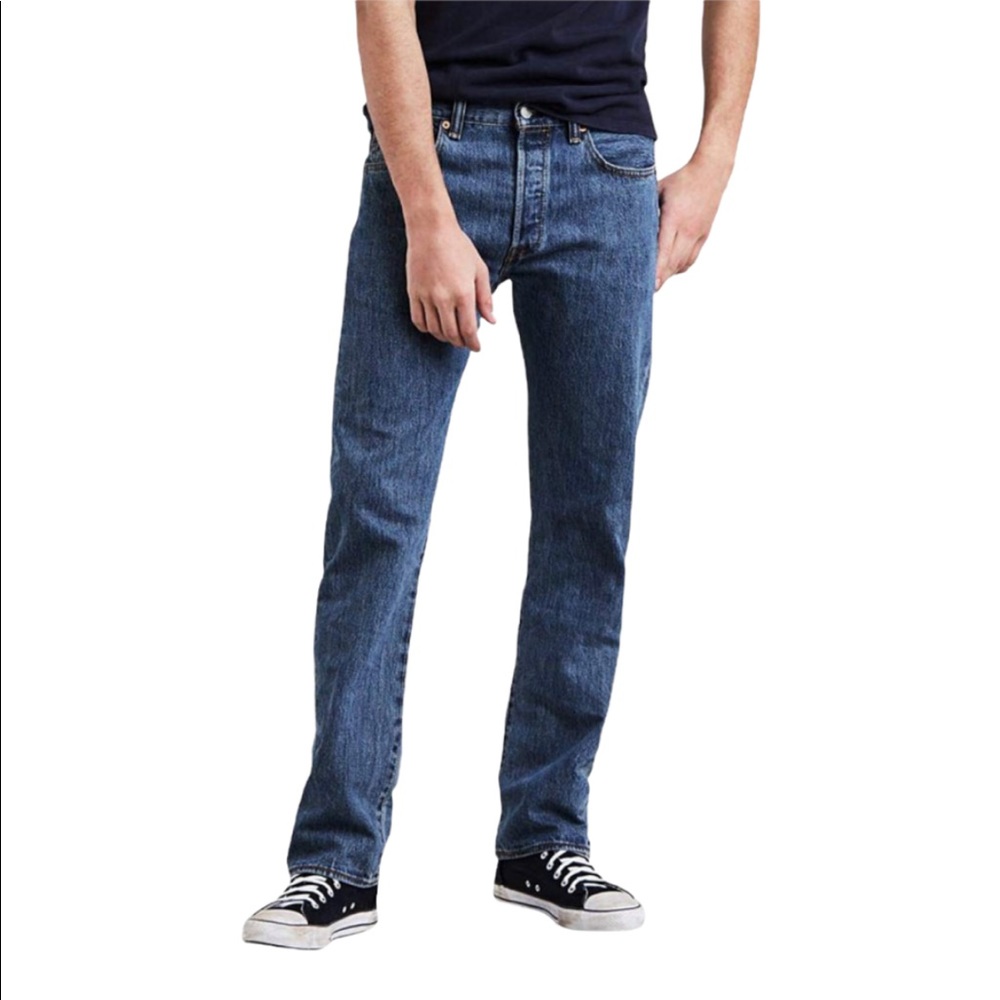 Levis Button Fly 501 Original Fit Jeans Mens 30X30
